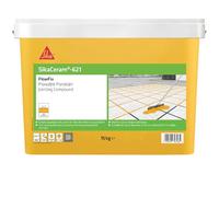 Sika SikaCeram 621 FlowFix Jointing Compound for Flowable Porcelain, Ceramic Paving and Grout Jointing Compound - Dark Grey - 15 kg - 30 sq.m