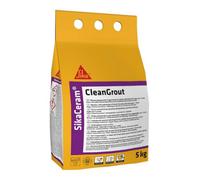Sika Sikaceram Cleangrout Floor & Wall Tile Grout - Black, 5Kg - Water-Repellent - Mould-Resistant Grout For Tiles - Marble
