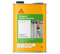 Sika Sikagard Wood Preserver - Prevents Wood Rot and Decay - Fast-Drying - Clear - 5 Litre