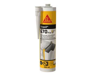 Sika Sikasil-670 Fir Silicone Sealant Grey, 380Ml - High Elasticity & Weather Resistance - For Interior & Exterior Joints