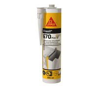 Sika Sikasil-670 Fire Rated Silicone Sealant Black, 380Ml - High Elasticity & Weather Resistance - For Interior & Exterior Joints