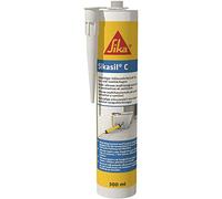 Sika - Sikasil C Transparent - Sanitary Silicone for Bathroom and Kitchen - Cartridge 300 ml - Protection Against Mould - for Grouting and Sealing