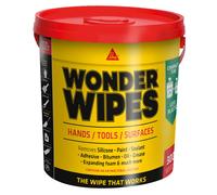 SIKA - Wonder Wipes Multi-Use Cleaning Wipes for the Building Trade - Specially Formulated to Clean Hands, Tools and Surfaces - 300 Wipes