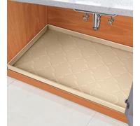SIKADEER 22" x 19" Under Sink Mat Waterproof, Silicone Mat Kitchen Drawer Shelf and Cabinet Liner, Sink Protector for Kitchen Organizers and Storage, Boot Tray Pet Food Mats