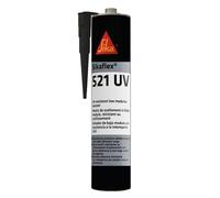 Sikaflex 521 UV - Weathering Resistant Silane Terminated Polymer Adhesive Sealant - Age Resistant - Low Odour - Overpaintable - Black -