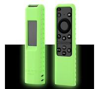 Sikai Remote Control Cover for Samsung Smart SolarCell Remote TM1204A/TM2360E/TM2361E BN68-15687D, Anti-Lost Skin-Friendly Anti-Slip Shockproof Silicone Remote Cover with Lanyard (Fluorescent Green)