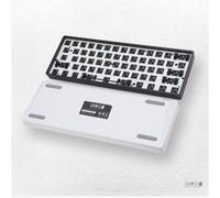 SIKAKEYB SK1 DIY Mechanical Keyboard Kit, ABS 60% Layout RGB Hot Swap 3Pin/5 Pin Switch,Tri-Mode BT5.0/2.4GHz/Type-C Wired, GH60 Compatible (White, no Switch and keycap)