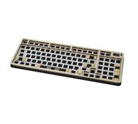 SIKAKEYB SK8 Castle 95% CNC Aluminium Metal Mechanical Keyboard Kit, RGB Backlight Hot Swap Gateron/Cherry 3Pin/5Pin Keyboard Switch BT5.0/2.4G/Type-C Wired DIY Barebone (Grey, no Switch keycap)