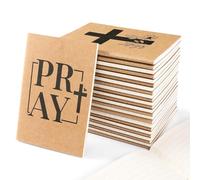 Sikao 24 Pack Bible Verse Mini Notebooks for Kids Party Favors, A6 Small Notebooks for Church Groups, Notebook Bulk for Sunday School Prizes Bag Stuffer, Little Journals for Kids