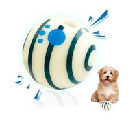SIKARAAM 7cm Wobble Giggle Dog Ball, Glow in the Dark Interactive Dog Ball Squeaky Dog Toys Ball for Relieve, Anxiety, Gift for Dogs (2.75'')