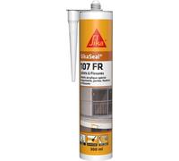 SikaSeal 107 White Acrylic Sealant and Fissures Professional Multi Support for Interior & Exterior Seals and Cracks in Masonry, Carpentry, 300ml (Sikacrylic PRO)