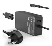SiKER 65W Charger Compatible with Microsoft Surface Pro 11/10/9/8/X/7/6/5/4/3 Laptop,Surface Go 1/2/3/4,Surface Book 1/2,Surface Laptop Charger,with 5V 1A USB Port