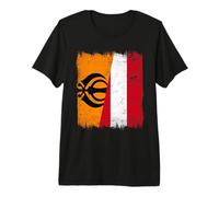 Sikh Austria Flag | Sikh Austrian Roots Premium T-Shirt