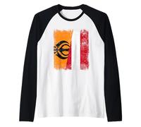 Sikh Austria Flag | Sikh Austrian Roots Raglan Baseball Tee