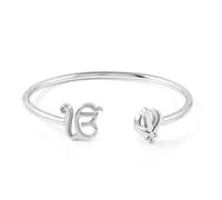 Sikh Bracelet Stainless Khanda Ek Onkar Stainless Steel Water Resistant Unisex One Size Ekonkar Sikh Logo For Sikh Fashion Accessory Khanda Steel Kada Sikh Kada Women Kada Punjabi Style Bracelet, One