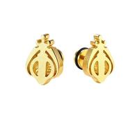 Sikh Khanda Symbol Earrings for Women Men Stainless Steel Faith Based Stud Earrings Religious Jewelry Cultural Accessory for Amrit Sanskar, One Size, Stainless Steel, No Gemstone