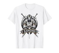 Sikh Punjab Culture Proud Punjabi Sandhu T-Shirt, Men, White, Large