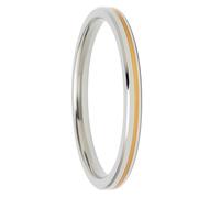 Sikh Punjabi Kada With Brass Line At Center 8 MM 80 Grams For Men And Women Punjabi Wrist Wrap Punjabi Fashion Accessory Sikh Accessory Car Hanging For Punjabi Gift, 7.3 CM Inner Diamater, Stainless