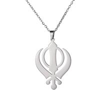 Sikh religious necklace elegant Sikh jewelry spirit Sikh pendant unique Sikh accessories handmade Sikh necklace, suitable for men and women to wear, is a gift for Sikh festivals and celebrations