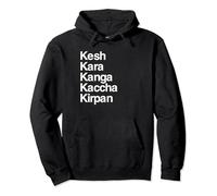 SIKH - The 5 Ks - KARA, KESH, KIRPAN, KACCHA, KANGA Pullover Hoodie