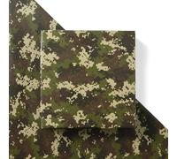 Sikiweiter Wrapping Paper, 6 Sheets, 19.7 x 27.6 Inches Per Sheet (Pixel Camo)