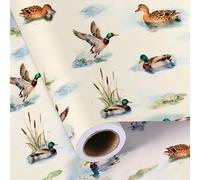 Sikiweiter Wrapping Paper Roll, 17 inches X 16.5 Feet (Mallard)