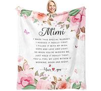 SIKLTY Mimi Gifts for Grandma Throw Blanket 60" x 50" - Gifts for Mimi from Grandkids - Best Mimi Gifts from Grandchildren - Mimi Birthday Gifts - Mimi Blanket from Granddaughter