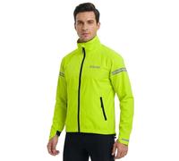 Sikma MENS CYCLING WATERPROOF JACKETS RUNNING TOPS HOODED JACKET WINDPROOF OUTDOOR CASUAL JACKET (YELLOW, XXL)