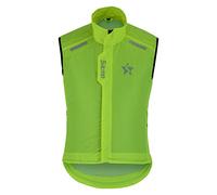 Sikma Men's women Cycling Gilet Shower Windproof Running Unisex HI-VIZ Vest Cycle Jackets (UK, Alpha, M, Regular, Regular, Fluorescent)