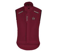 Sikma Men's women Cycling Gilet Shower Windproof Running Unisex HI-VIZ Vest Cycle Jackets (UK, Alpha, M, Regular, Regular, Burgundy)