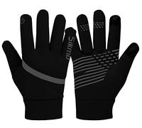 Sikma Waterproof cycling gloves Windproof Padded Softshell gloves Touchscreen Anti Slip Fleece Lined Midseason Winter Cycling Gloves Full Finger Breathable Bicycle. (Blue, XL)