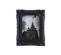 SIKOO 2.5 X 3.5 Vintage Picture Frame Small Black Gothic Picture Frame Tabletop and Wall Mount Gothic Halloween Home Decor Vintage Wall Decor