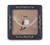 SIKOO 4x4 Vintage Picture Frame Square Small Antique Picture Frame Wall Mount and Tabletop Display Vintage Wall Decor Retro Photo Gallery Black and Gold