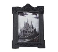SIKOO Gothic Picture Frame, 5x7 Ornate Victorian Black, Arch Design, Tabletop & Wall Mount Display, Vintage Decor