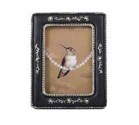 SIKOO Small Vintage Picture Frames 2.5x3.5 Antique Mini Black Picture Frame Wall Mount and Tabletop Display Tiny Vintage Wall Decor Black and Gold