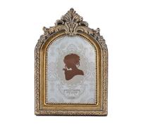 SIKOO Vintage Mini 2.5 × 3.5 Picture Frame Antique Small Ornate Table Top Wall Mounting Photo Frame with High Definition Glass Front for Home Decor, Photo Gallery, Art,Bronze Gold (2.5x3.5)