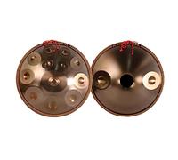 Handpan Drum, Steel Drums Sets 22 Inches 440HZ/432HZ Hand Pan Percussion Instruments with Carry Bag for Adults Professional Performance (Gold 22Inch 14Notes)