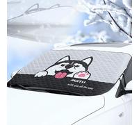 SikRea Reversible Car Windshield Cover for Audi Q2/SQ2, Premium Windscreen Covers Frost, Windshield Protector for Ice/Snow/Sun