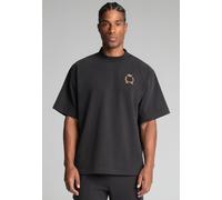 SikSilk Men's Black Premium Crest T-Shirt | Size: Medium SikSilk Black M