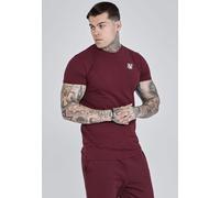 SikSilk Men's Burgundy Essentials T-Shirt | Size: Small SikSilk Burgundy S
