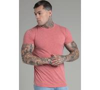 SikSilk Men's Dark Grey Marl T-Shirt in Orange | Size: Small SikSilk Orange S