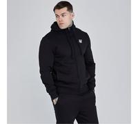 SikSilk Mens Essential Zip Through Hoodie Hooded Sweatshirt Top