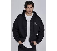 SikSilk Men's Essentials Full Zip Hoodie in Black | Size: Large SikSilk Black L