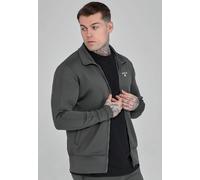 SikSilk Men's Essentials Full Zip Poly Track Top Grey