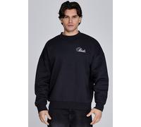 SikSilk Men's Essentials Sweater in Black | Size: Small SikSilk Black S