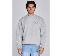 SikSilk Men's Essentials Sweater in Grey | Size: Large SikSilk Grey L