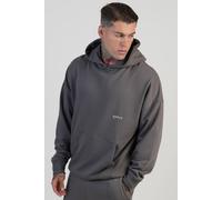 SikSilk Men's Graphic Hoodie in Grey | Size: Medium SikSilk Grey M