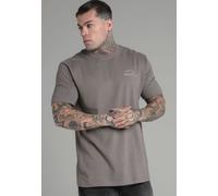 SikSilk Men's Graphic T-Shirt in Brown | Size: Small SikSilk Brown S