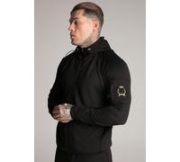 SikSilk Men's Muscle Fit Full Zip Hoodie Hoodd Track Top Grey