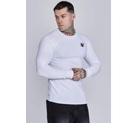 Siksilk Men's T-Shirt Essentials Long Sleeve White